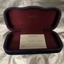 Gucci genuine Glasses Sunglasses Case Hard Shell Blue Velvet Image 5