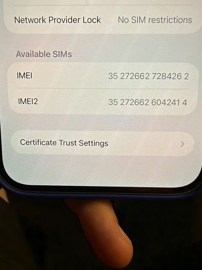 iPhone 16plus 128gb Esim only
