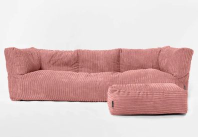 Big Bertha 3 seater bean bag + footstool