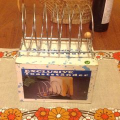 Vintage 6- Slice Toast Rack in Original Box.