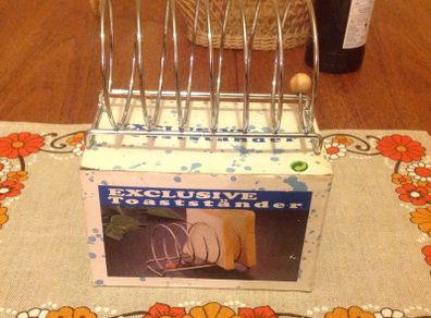 Vintage 6- Slice Toast Rack in Original Box.