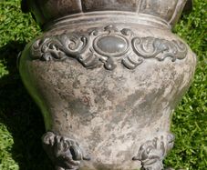 Pretty Victorian Round Metal Planter - Walker and Hall Sheffield