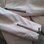 M&S Stone Soft Leather Jacket Size 12 Image 7
