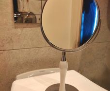 QUICK SALE (Moving Sale!): Double-Sided Vanity Makeup Mirror (3x Magnification) - Excellent Like-New Condition