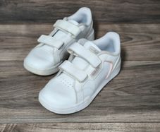 Adidas Girls White & Pink Trainers UK13