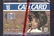 1993 Ireland 20 unit Tina Turner (EMI) (Schlumberger) Call Card Mint in packaging (With Ireland 20ut on wrapper. Telecom Eireann card number 1045.