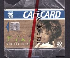 1993 Ireland 20 unit Tina Turner (EMI) (Schlumberger) Call Card Mint in packaging (With Ireland 20ut on wrapper. Telecom Eireann card number 1045.