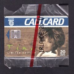 1993 Ireland 20 unit Tina Turner (EMI) (Schlumberger) Call Card Mint in packaging (With Ireland 20ut on wrapper. Telecom Eireann card number 1045.