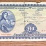 Lady Lavery Vintage Irish Punt Notes Pre Euro 10 and 1 pound Banknotes Irish Collectors Set Image 9