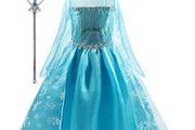 New Frozen Princess Elsa Fancy Costume With Accessories 4-5 Yrs