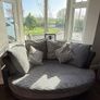 DFS 4 seater Sofa/storage footstool/Oval Cuddler ONO Image 3