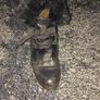 Black Leather & Fur Vintage Ankle Boots Image 3