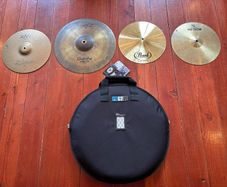 Protection Racket Delux Cymbal Bag Plus A Selection Of Cymbals