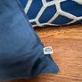 Paul Costello Navy cushion & Geometric Navy Cushion Image 3