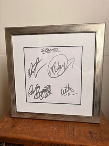 Boyzone Full Band Signed Autographs 1996 Dublin Meet & Greet - Professional Nielsen Frame