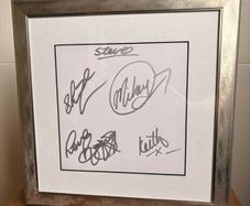 Boyzone Full Band Signed Autographs 1996 Dublin Meet & Greet - Professional Nielsen Frame