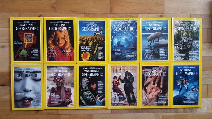 National Geographic magazines x 400 from early 20th century to 2009