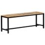 Dining Bench 120 cm Solid Rough Mango Wood Image 8