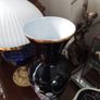 Vintage Large Painted Glass Vase Image 2
