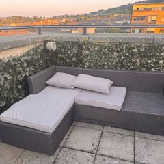 Garden sofa with cushions