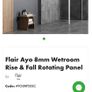 Shower Panel and rotating flipper panel Image 3