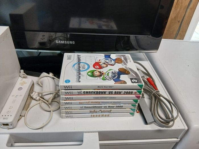 nintendo wii + games