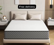 Single Mattress Hybrid Memory Foam Medium Firm Single Size Mattress, 25CM