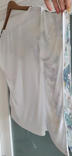 Salsa Jeans floral drape sleeve top Sz M (Fit 12-14UK) - Rrp 69.95 (New)