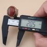 Handcrafted Vintage-Inspired Agate Ring 925 Sterling Silver Image 6