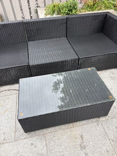 Rattan Garden Furniture with Coffee Table