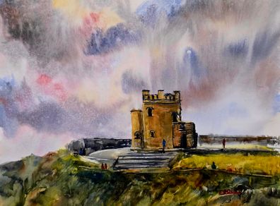 O'Brien's tower watercolour