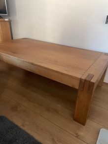 Solid Oak Coffee Table with Exposed Joinery Detail