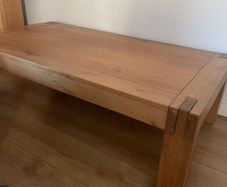 Solid Oak Coffee Table with Exposed Joinery Detail