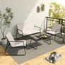4 Pieces, Garden Table and Chairs Image 2