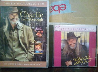 Charlie Landsborough Dvd Collection An Evening With/shine Your Light + Cd Bundle What Colour Is The Wind? Folk Music