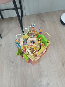 Battat Zany Zoo Wooden Activity Cube Assortment