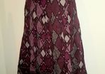 Purple Cotton A-Line Maxi Skirt from Monsoon size 8