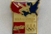 Coca Cola USA Wrestling Olympic pin