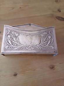 Vintage Handmade Copper Letter Holder Arts and Crafts Style Late 1950s