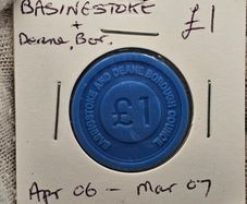 Basingstoke and Deane Borough Council 1 Pound Plastic Token