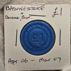 Basingstoke and Deane Borough Council 1 Pound Plastic Token