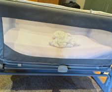 baby bed beside crib