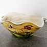 20th century blown multilayer glass hankerchief bowl Image 2