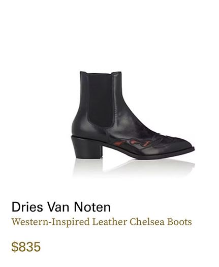 ankle boots Women Dries Van Noten Western Boots Size 39/6.