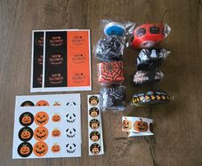 Halloween ribbon and stickers
