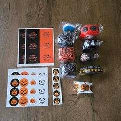 Halloween ribbon and stickers