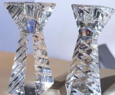 Stunning Waterford Crystal "Melanie" Candlesticks (Pair)