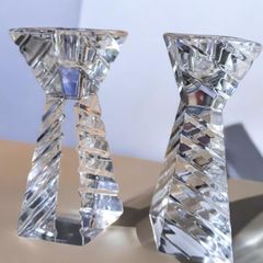 Stunning Waterford Crystal "Melanie" Candlesticks (Pair)