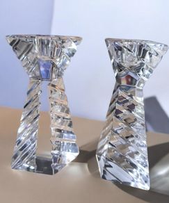 Stunning Waterford Crystal "Melanie" Candlesticks (Pair)