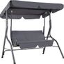 Outdoor Garden Swing Bench with Canopy  2 Seater 140cm  Hollywood Swing 200kg Image 4